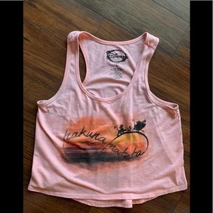 Disney - orange hakuna matata lion king crop top